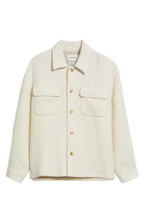 Frame Tweed Overshirt In Multi