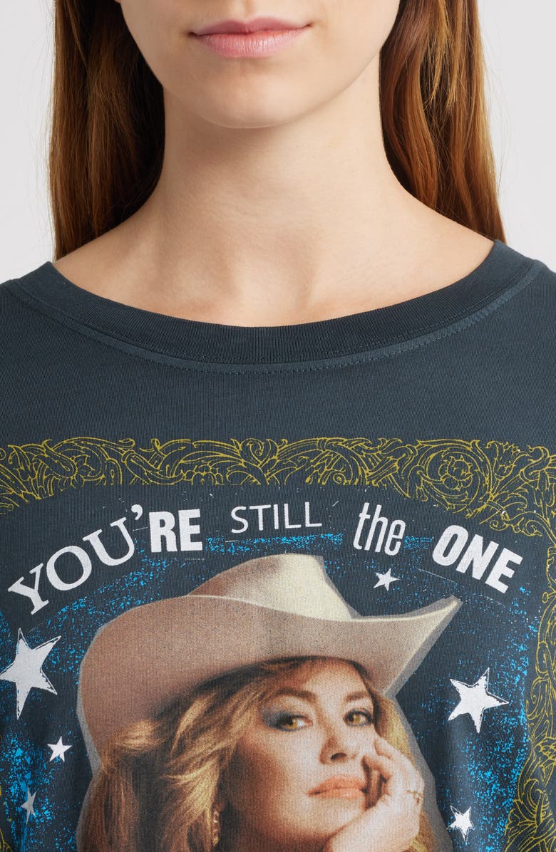 Daydreamer Shania Twain Still the One Cotton Graphic T-Shirt, Alternate, color, Vintage Black