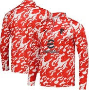 PUMA Men's Puma Red AC Milan 2025/26 Pre-Match dryCell Quarter-Zip Top