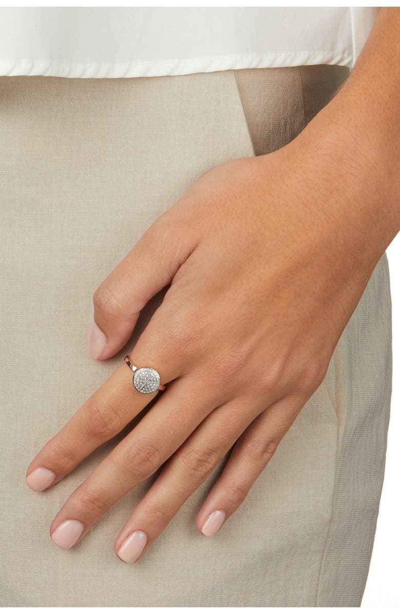 Monica Vinader Fiji Large Diamond Button Stack Ring, Alternate, color, 