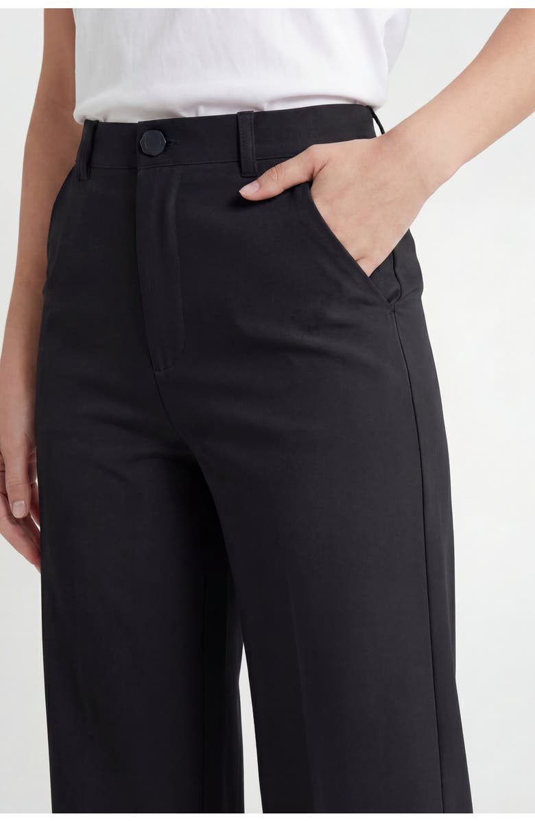 Solomon & Sage Women's Classic High Waist Wide Leg Pants, Alternate, color, Black