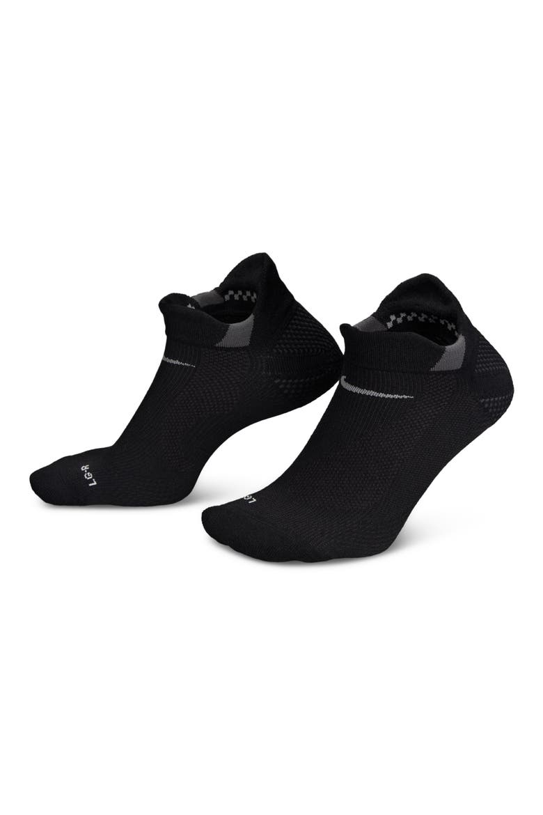 Running Lightweight No-Show Socks, Alternate, color, BLACK/ DARK SMOKE GREY