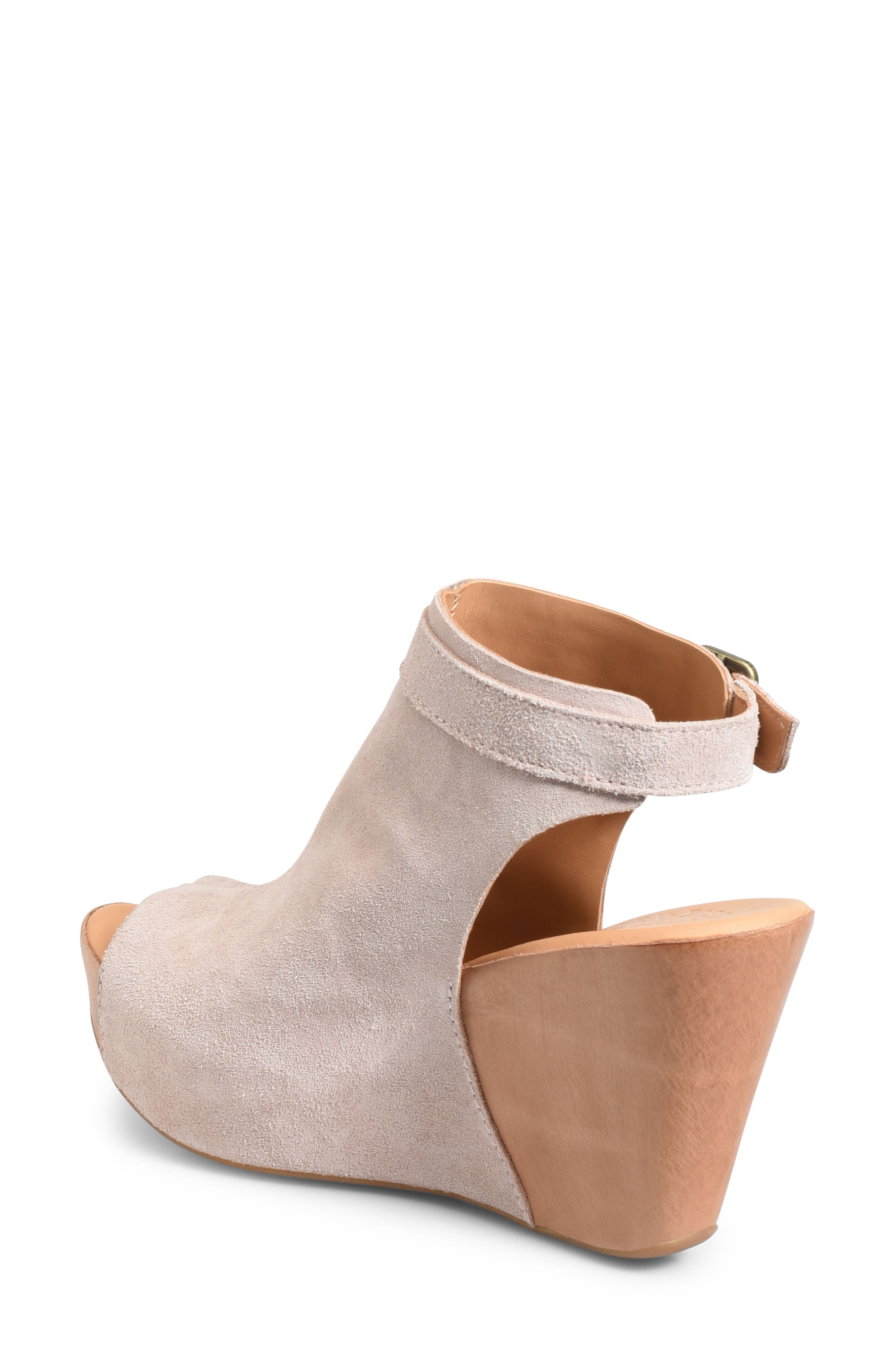 'Berit' Wedge Sandal, Alternate, color, PINK SUEDE