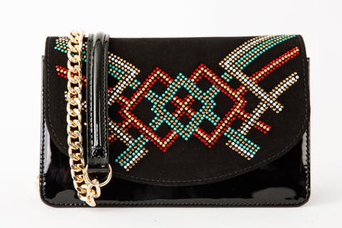 The Palma Glitter Leather Handbag
