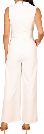 Sienna Belted Sleeveless Wide Leg Jumpsuit