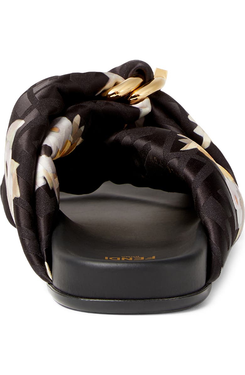 Fendi 'Fendi Feel Knot Slide Sandal, Alternate, color, Nero Multicolor