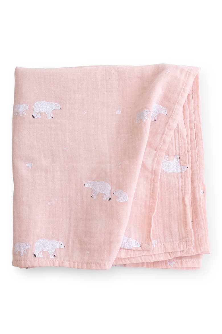 Muslin Swaddle, Main, color, DUSTY PINK