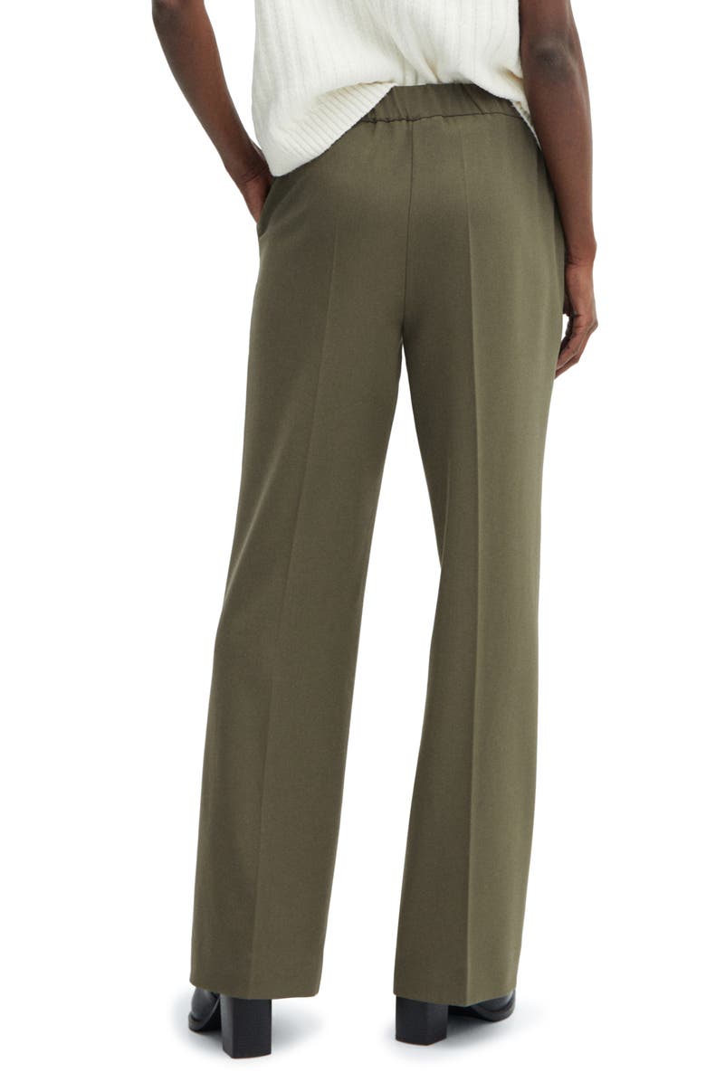 MANGO Flat Front Straight Leg Pants, Alternate, color, 