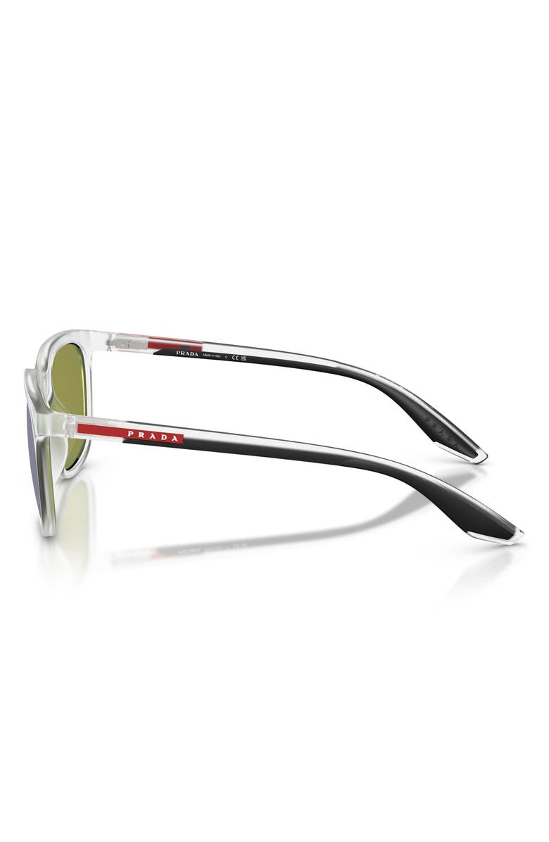 Prada Linea Rossa 54mm Pillow Sunglasses, Alternate, color, Matte / Dark Grey/ Violet