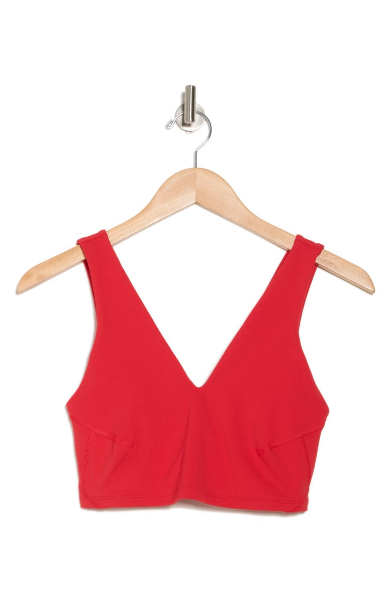 Free People FP Movement Never Better Crop V-Neck Tank, Alternate, color, Winterberry