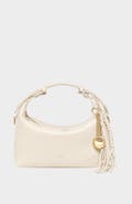Mi Bolsa London Camilla Genuine Sheep Leather Half Moon Bag