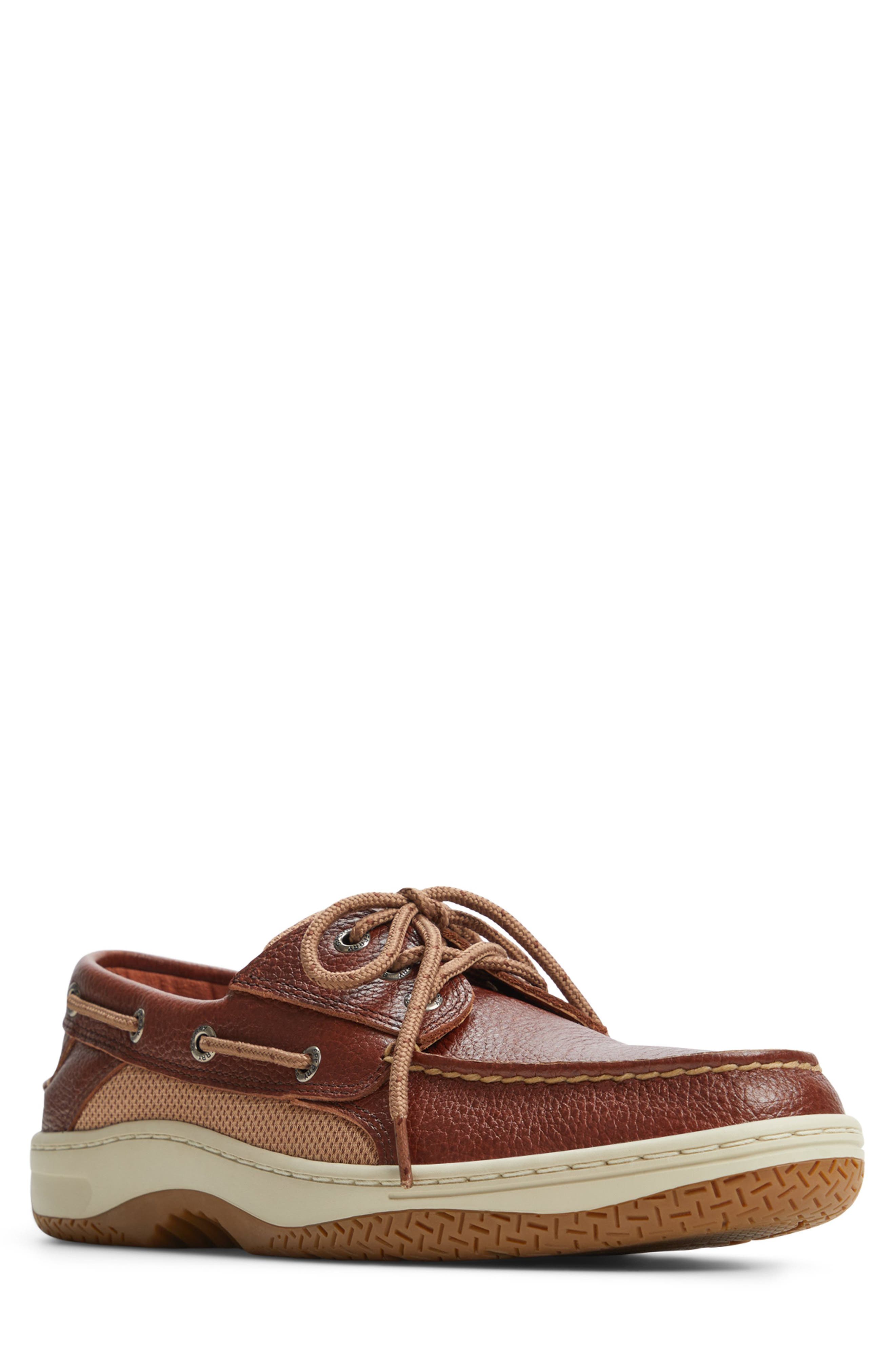 Sperry Billfish 3-Eye Boat Shoe, Alternate, color, Brown