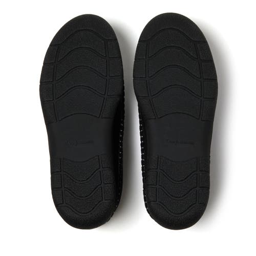 Dearfoams Men's Thompson Microsuede Clog In Black Solid