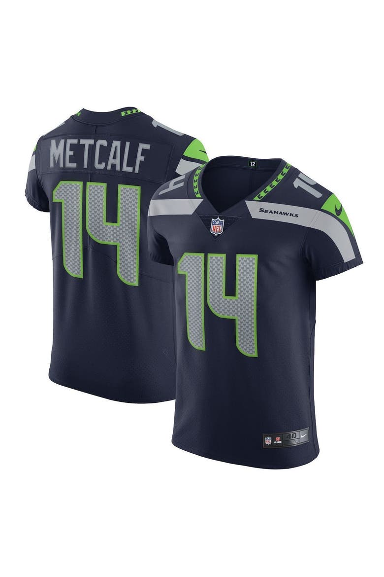Men's Nike DK Metcalf College Navy Seattle Seahawks Vapor Elite Player Jersey, Main, color, NAVY