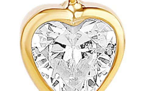 Shymi Cubic Zirconia Heart Pendant Necklace In Black