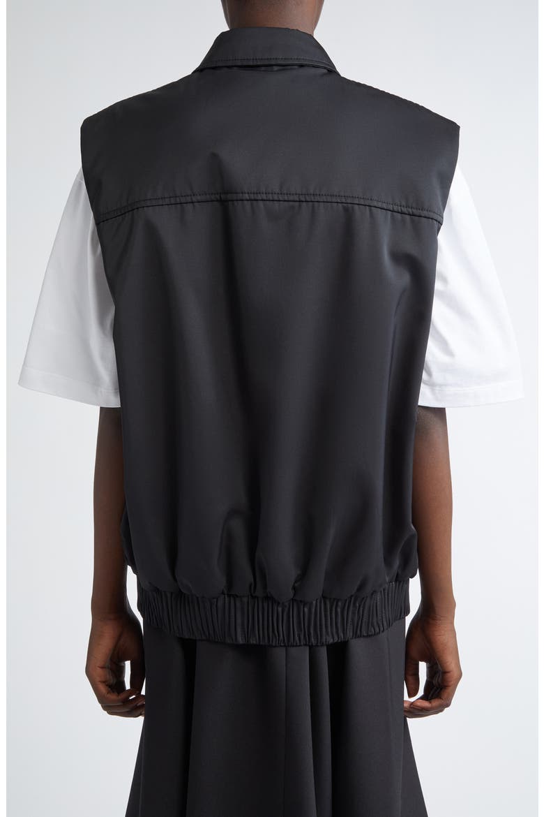 Collared Bomber Vest, Alternate, color, BLACK