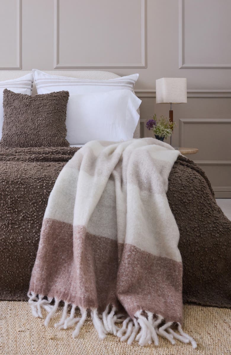 Pom Pom at Home Whistler Throw Blanket, Alternate, color, Natural