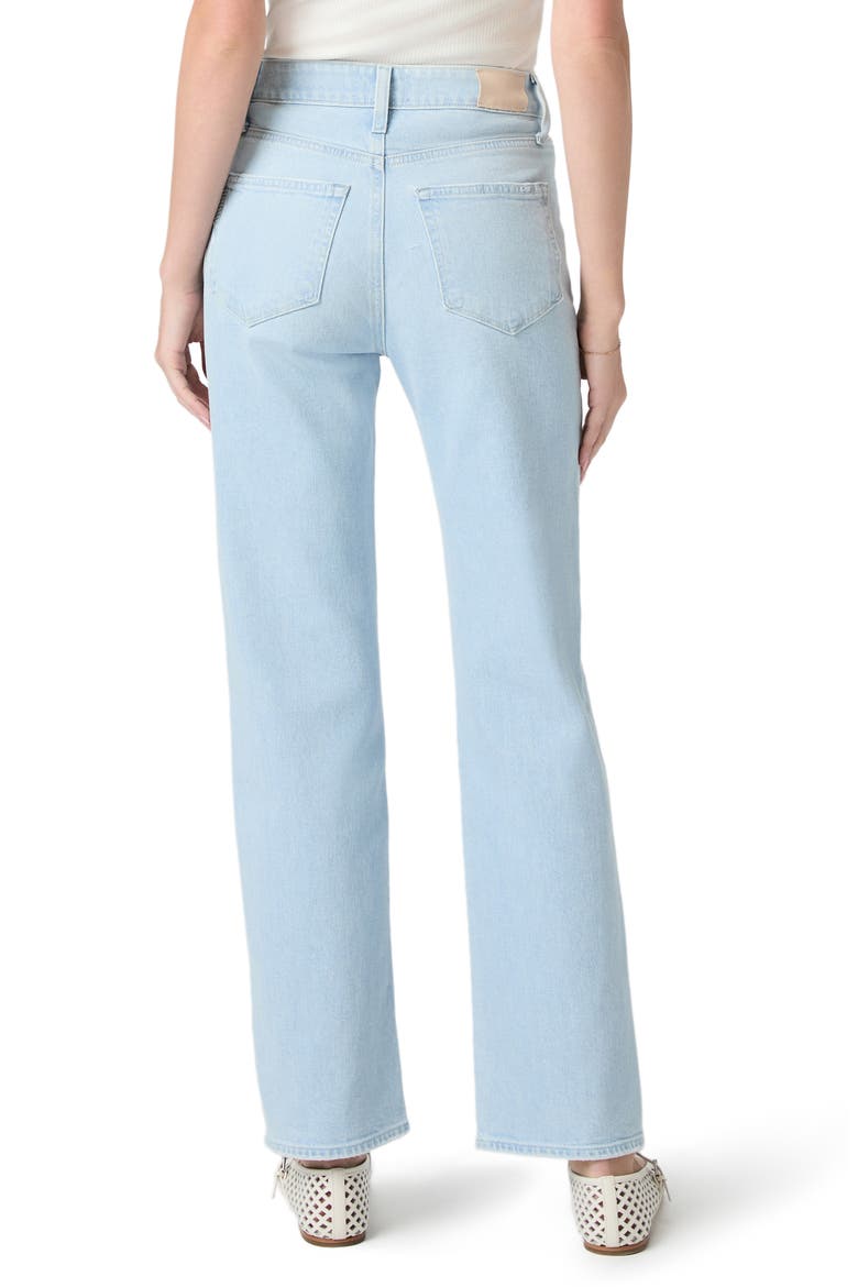 Stevie High Waist Straight Leg Jeans, Alternate, color, FLEUR DE MER
