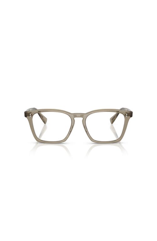 Oliver Peoples 52mm Rectangle Optical Glasses In Green