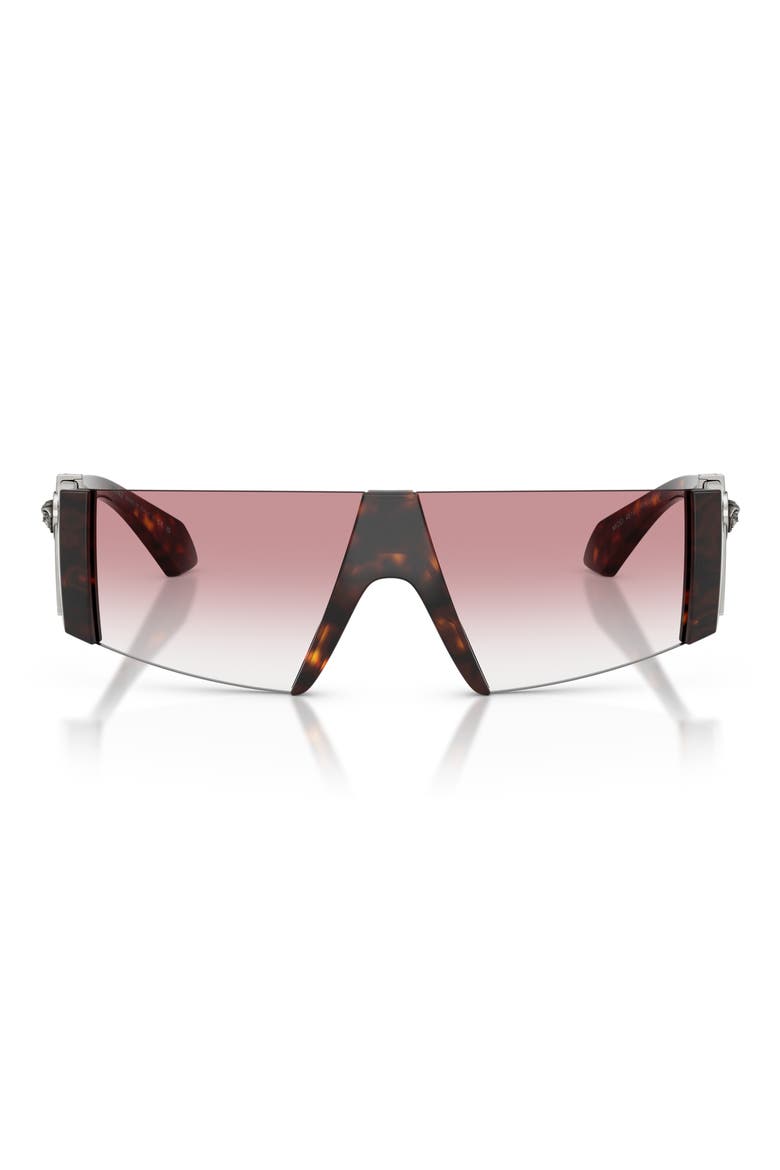 136mm Rectangular Sunglasses, Main, color, HAVANA / CLEAR GRADIENT PINK