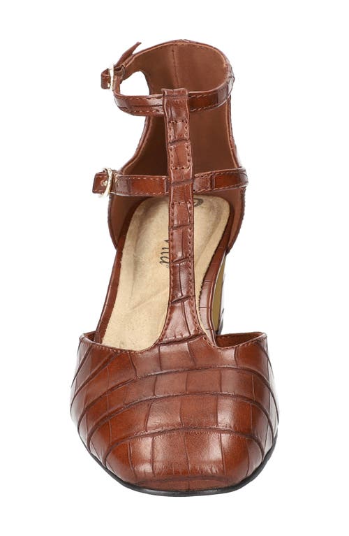 Bella Vita Harpswell Ankle Strap Pump In Brown