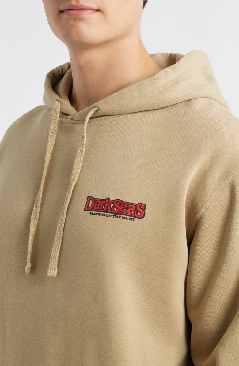 DARK SEAS Duck Pond Fleece Graphic Hoodie, Alternate, color, Sandstone