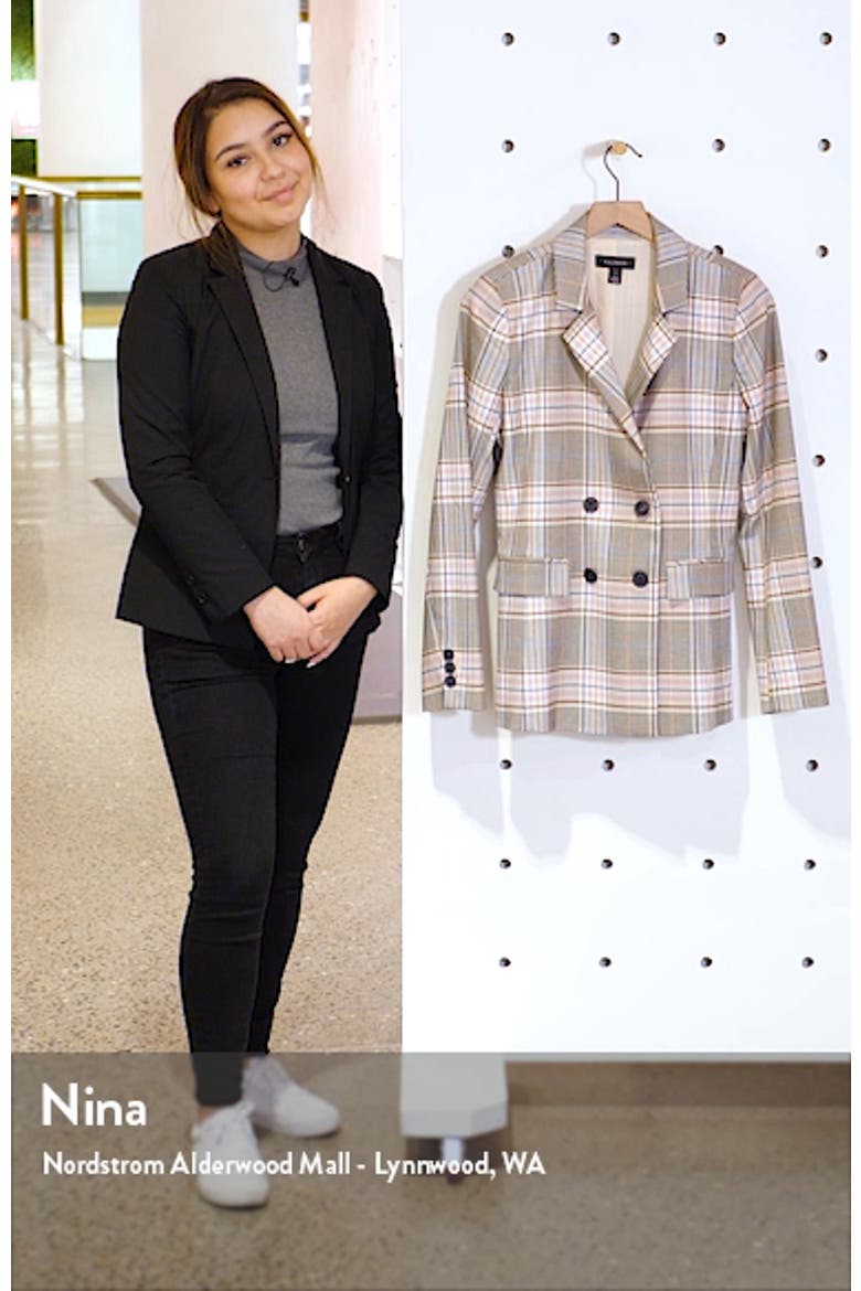 Plaid Double-Breasted Blazer video