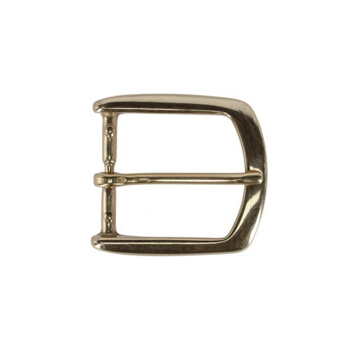 Trafalgar 35mm Italian Solid Brass Rounded Edged Harness Belt Buckle