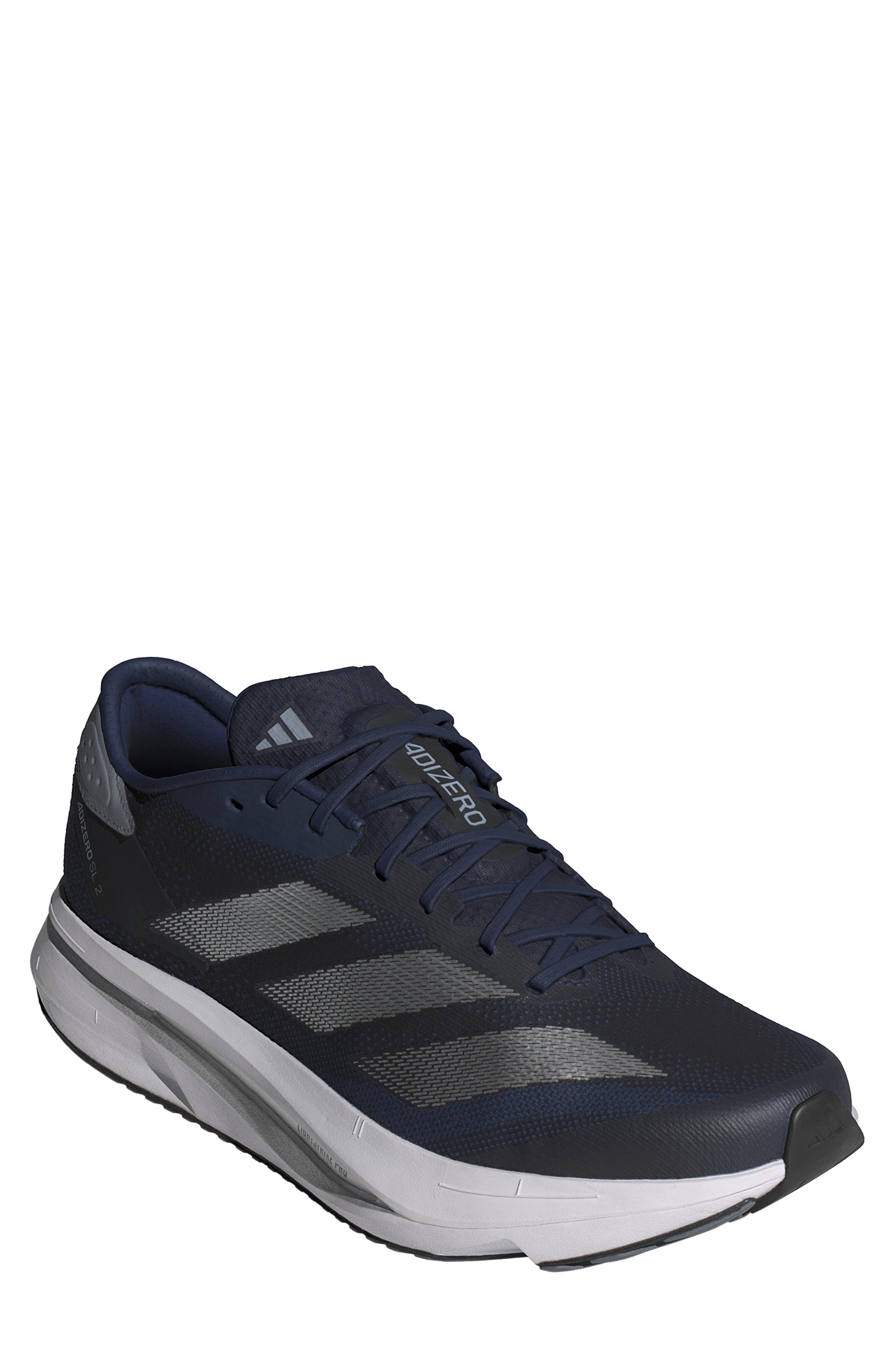 adidas Adizero SL2 Running Shoe, Main, color, Dark Blue/ Silver/ Halo Silver