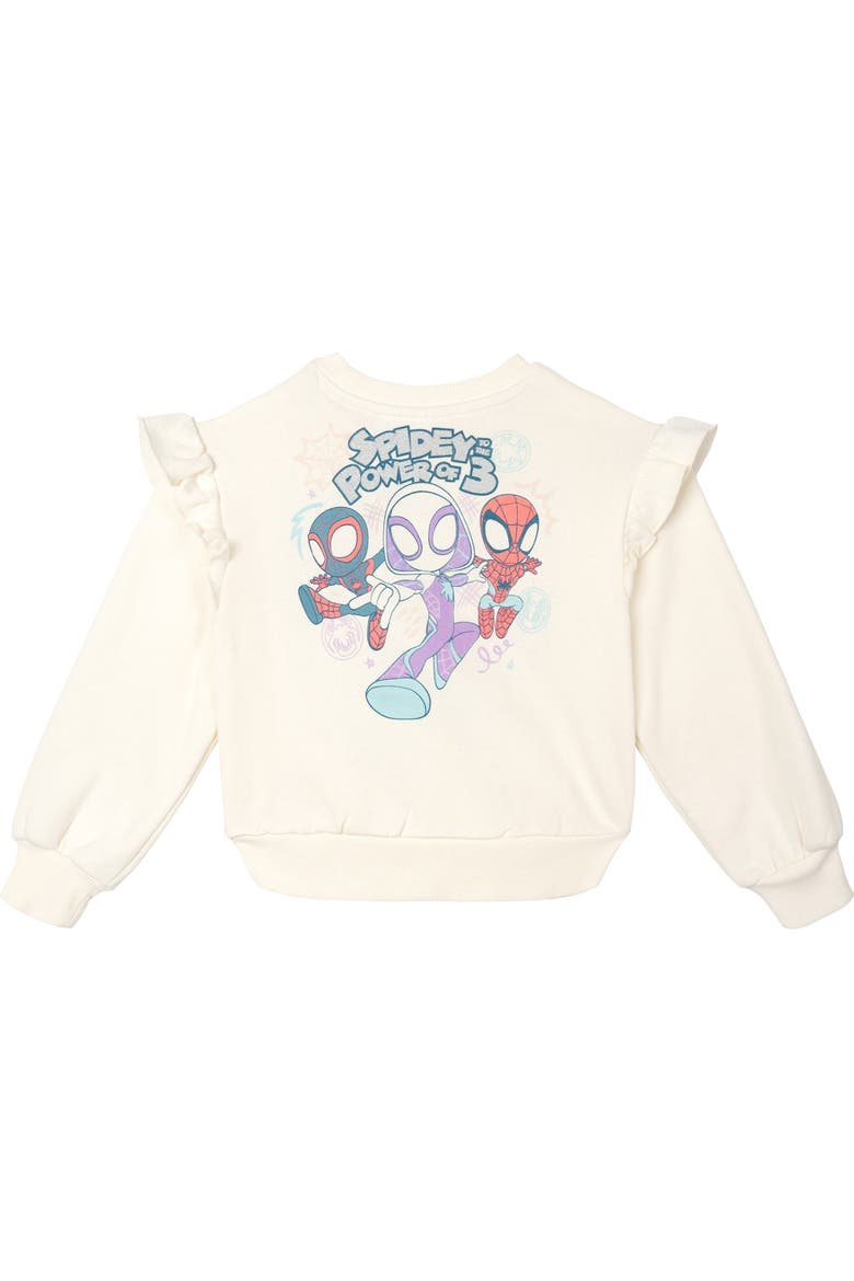 Spidey and His Amazing Friends Fleece Sweatshirt and Tulle Skirt Set, Alternate, color, Tusk Ghost Spider