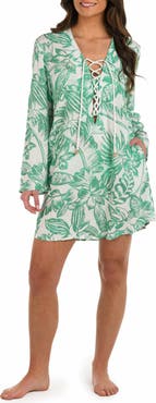 La Blanca Batiki V-Neck Cover-Up Tunic