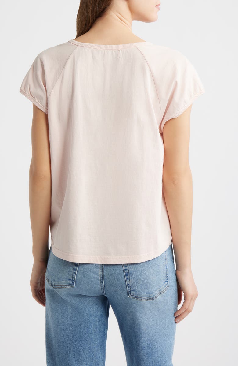 CITY BLUES Crochet Detail Muscle T-Shirt, Alternate, color, Pink