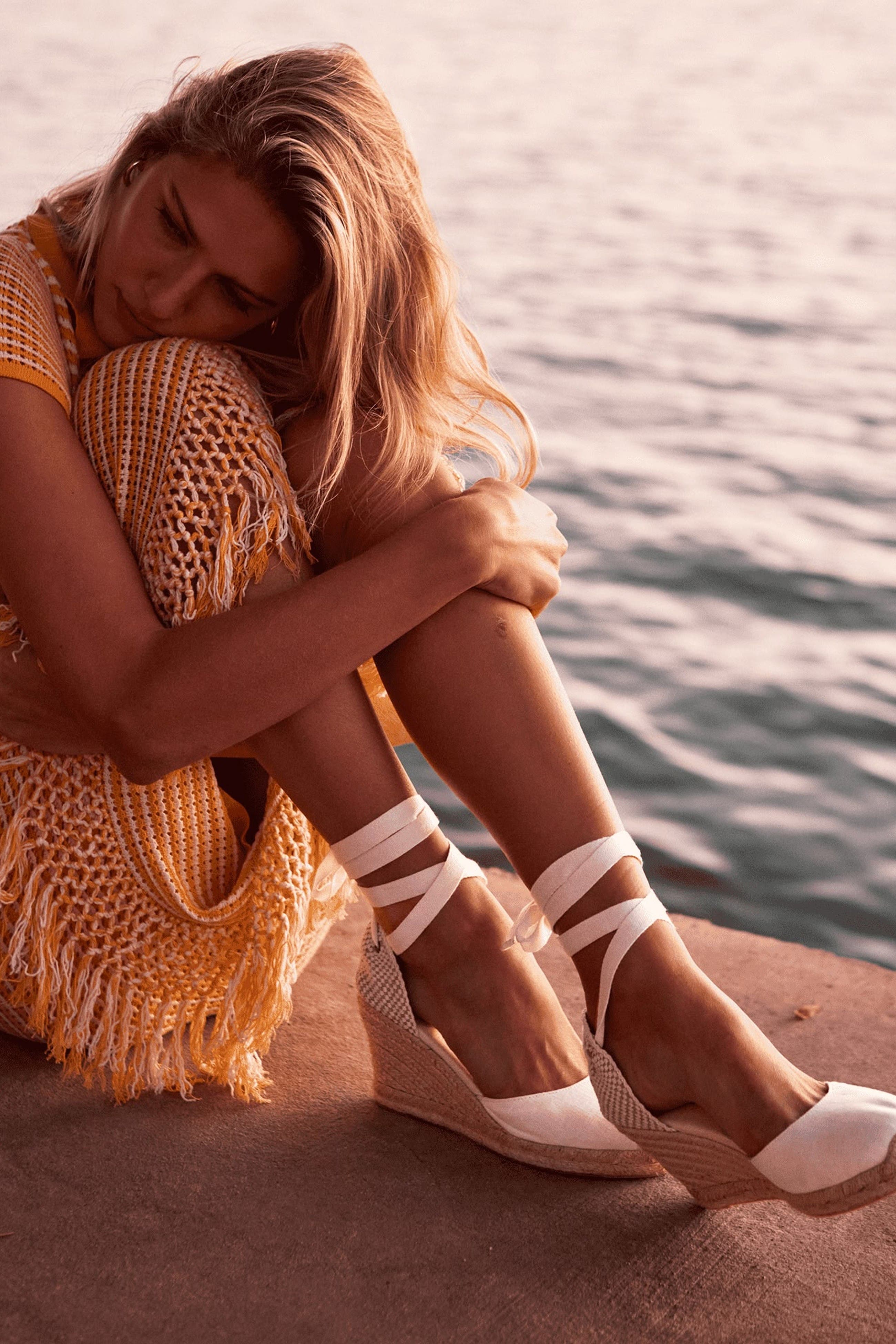 The Marseille Wedge Linen Colors Espadrille, Alternate, color, Oasis White