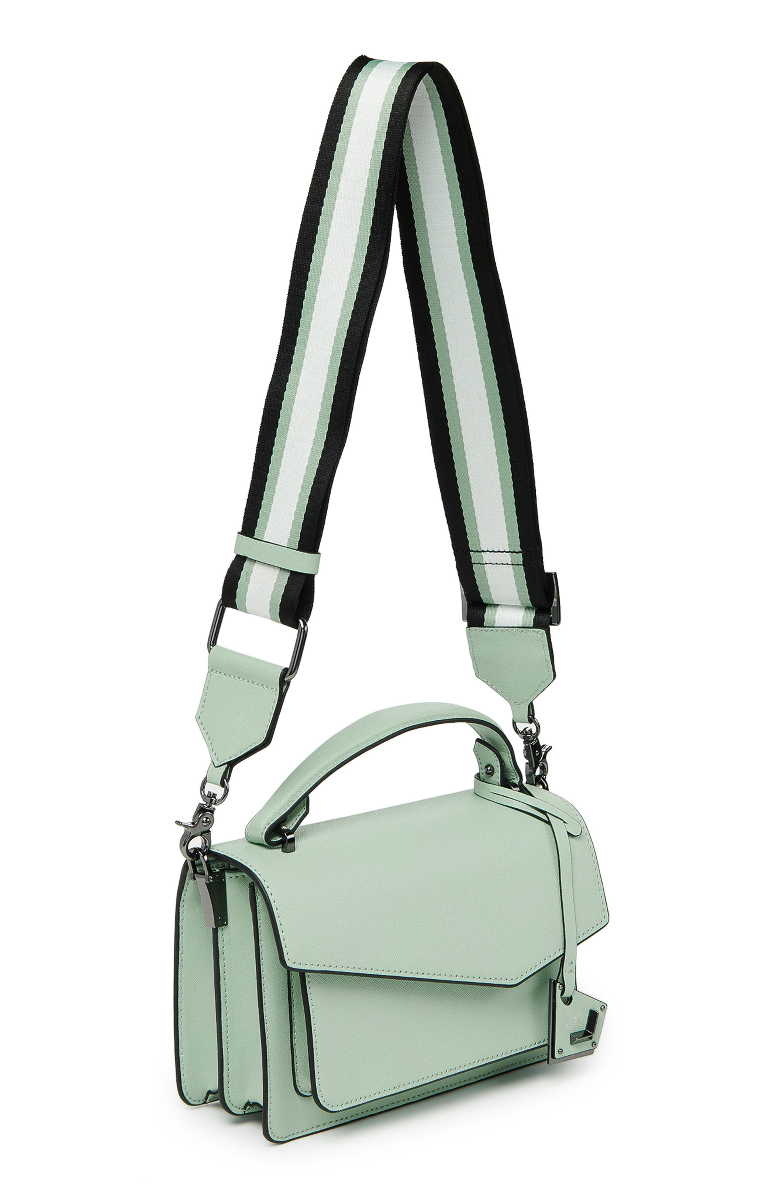 Cobble Hill Colorblock Leather Crossbody Bag, Alternate, color, SOFT SAGE
