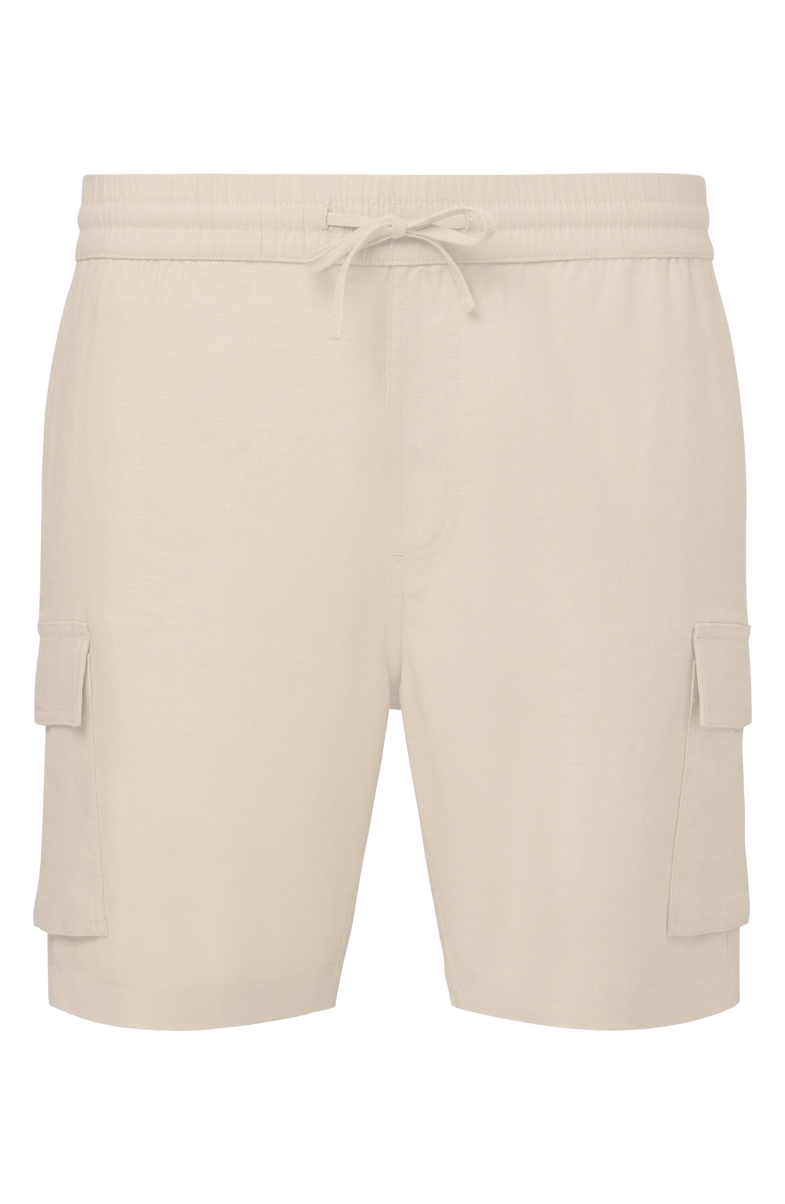 Onia Stretch Linen Blend Cargo Shorts
