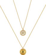 RETRO CHIC Compass Layered Necklace Set