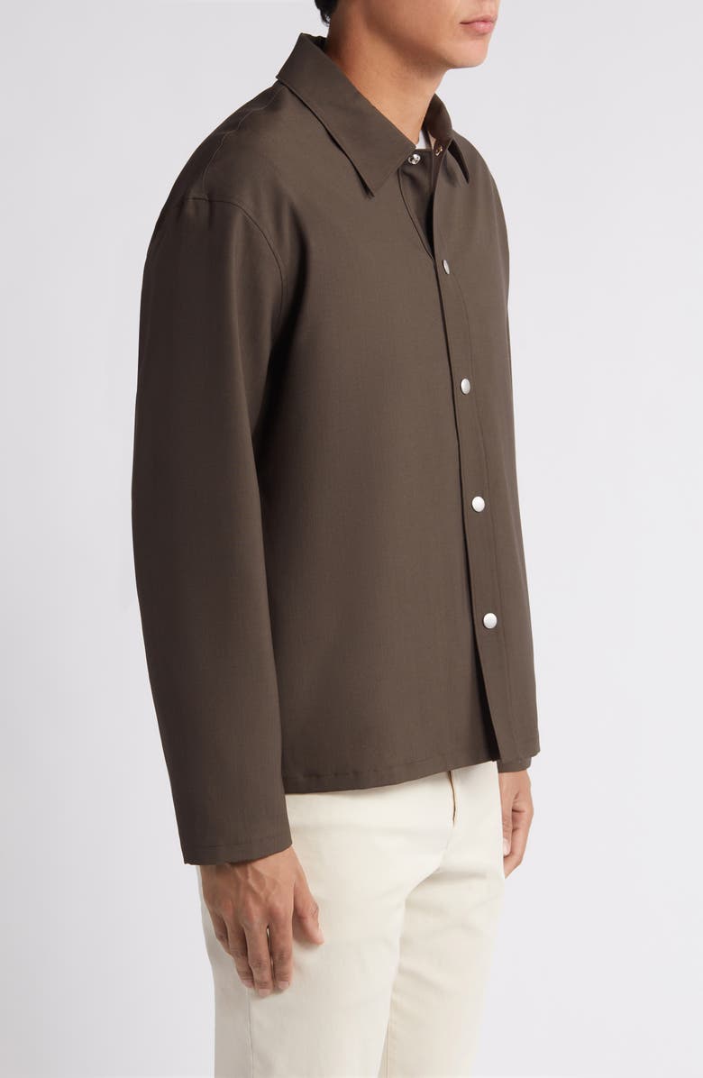 FRAME Snap-Up Wool Jacket, Alternate, color,