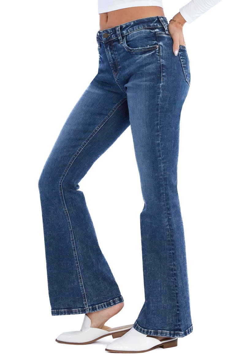 Mid Rise Flare Jeans, Alternate, color, VICTORIAN BLUE