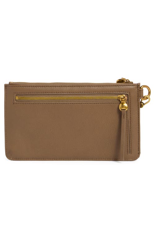 Hobo Hart Leather Wristlet In Brown
