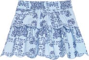 BISBY Kids' Floral Tiered Skort