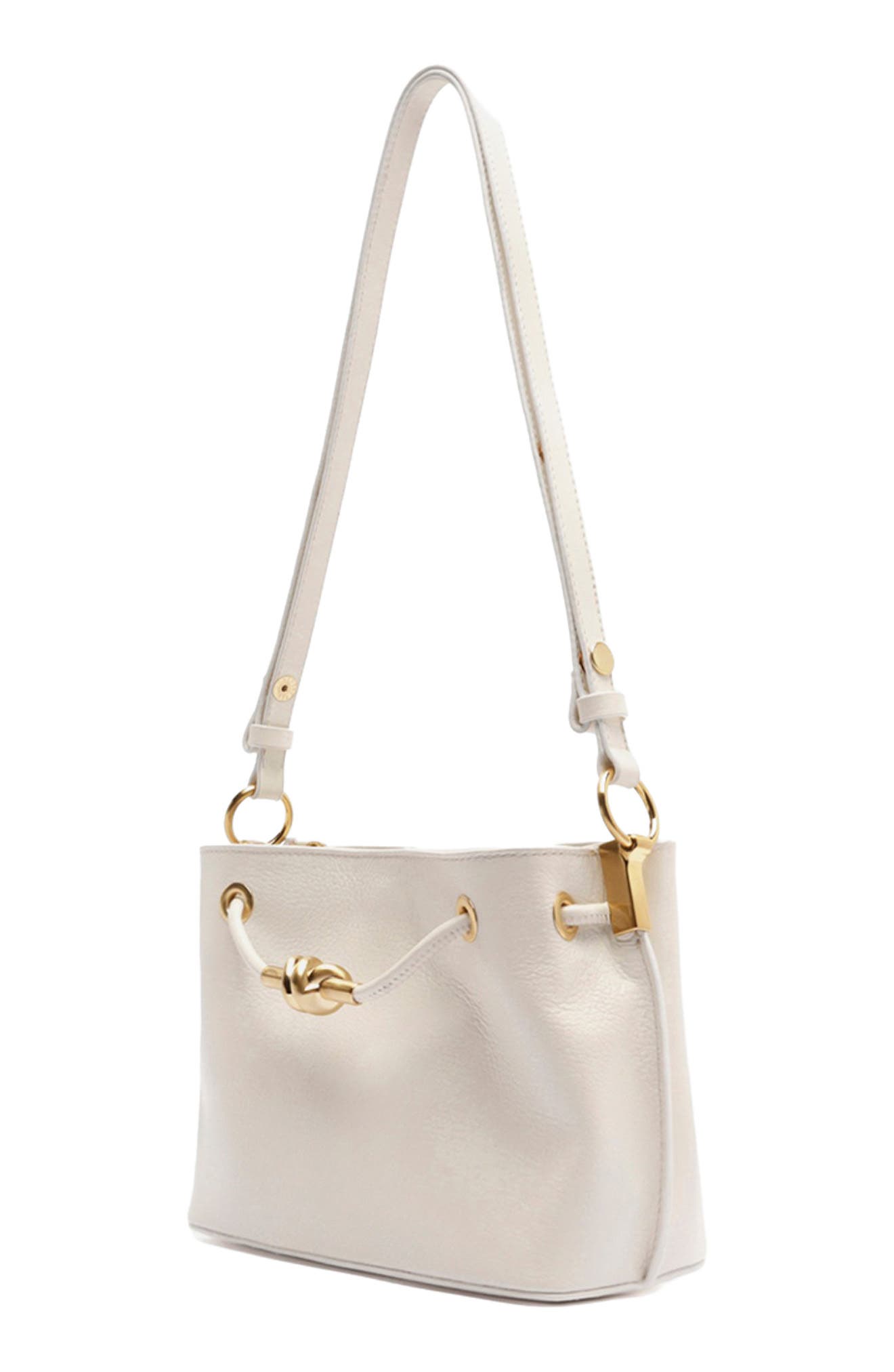 Small Daphne Leather Crossbody Bag, Alternate, color, CREMA WHITE