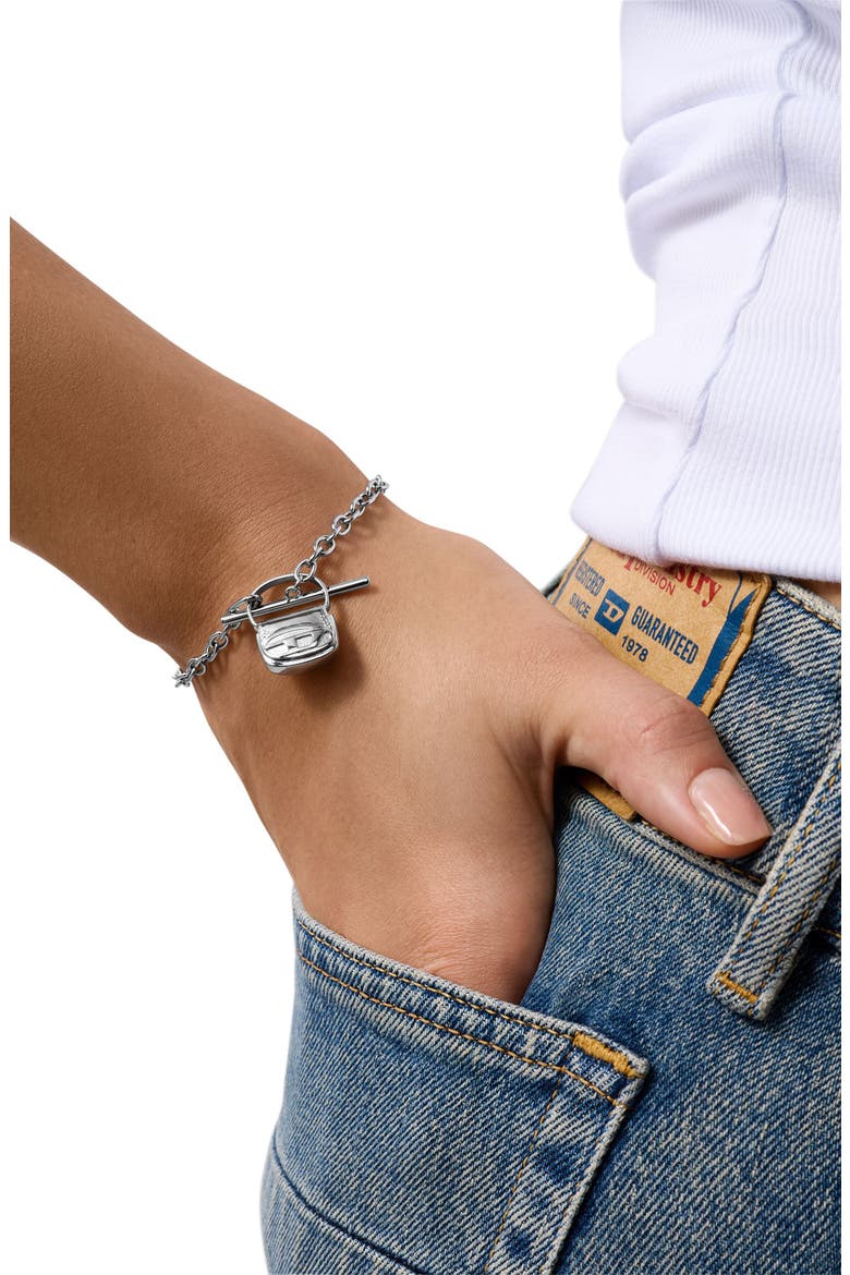 1DR Charm Chain Bracelet, Alternate, color, SILVER