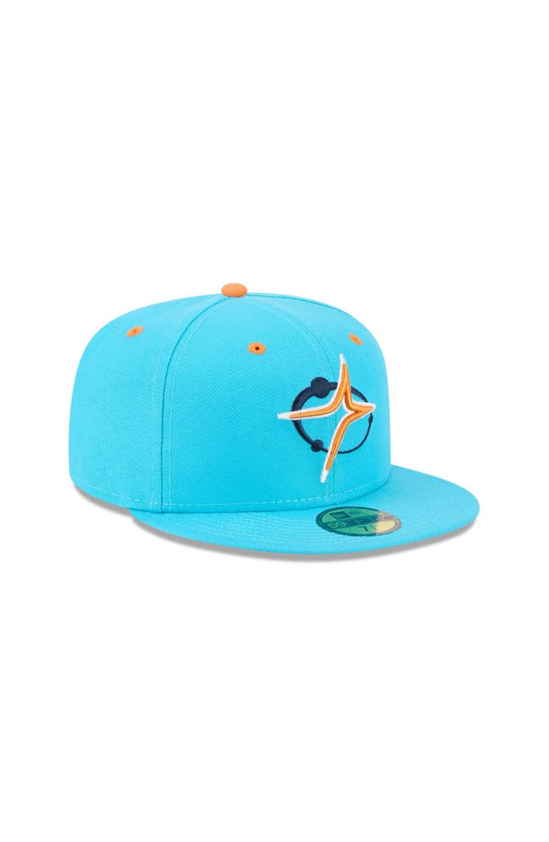 New Era Men's New Era Blue Sugar Land Space Cowboys Theme Nights 59FIFTY Fitted Hat, Alternate, color, Blue