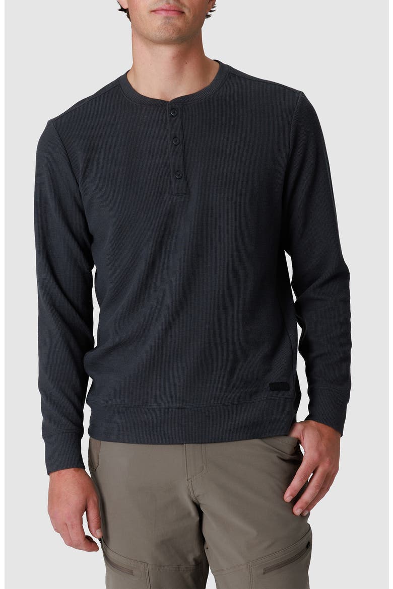 Eclipse Waffle Long Sleeve Henley, Main, color, STORM
