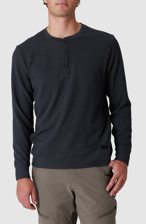 Eclipse Waffle Long Sleeve Henley