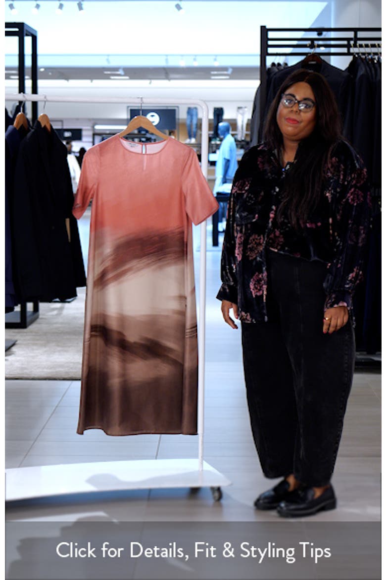 Shantung Landscape Midi Dress video