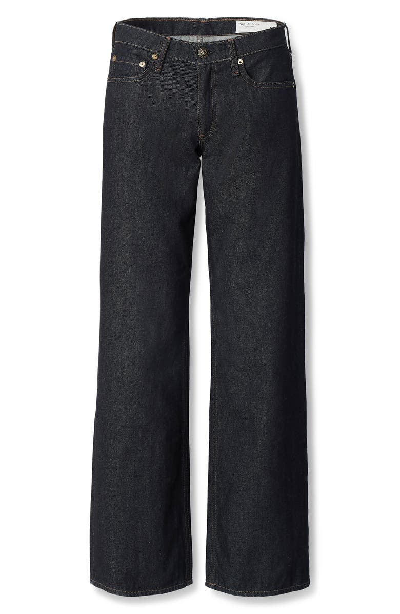 rag & bone Saige Low Rise Relaxed Straight Leg Jeans, Alternate, color, Twirinse