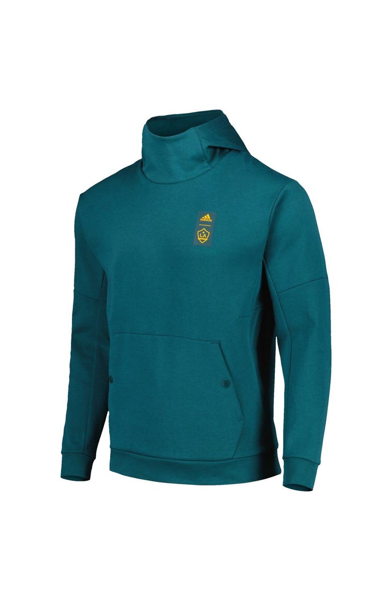 adidas Men's adidas Teal LA Galaxy 2023 Player Travel Pullover Hoodie, Alternate, color, Teal