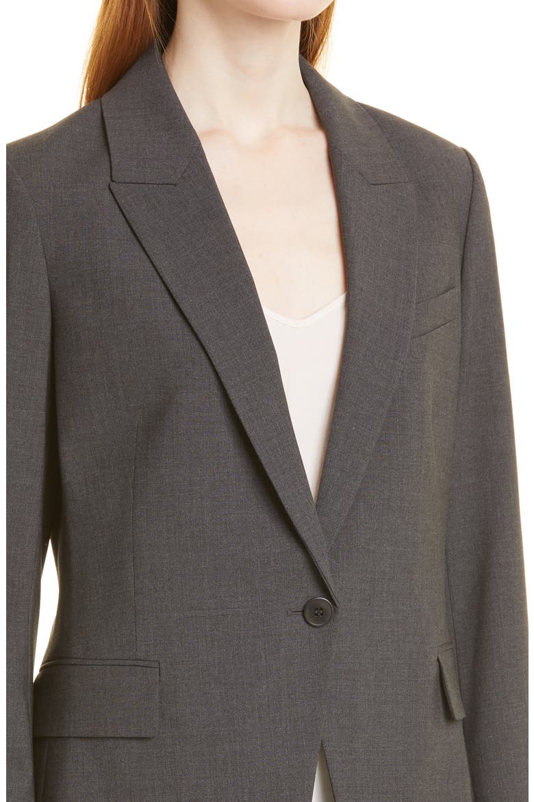 Etiennette B Good Wool Suit Jacket, Alternate, color, CHARCOAL MELANGE
