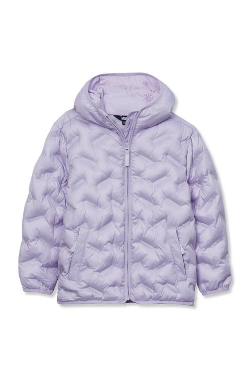 Lands' End Kids Water Resistant Seamless Quilt Insulated Jacket In Purple